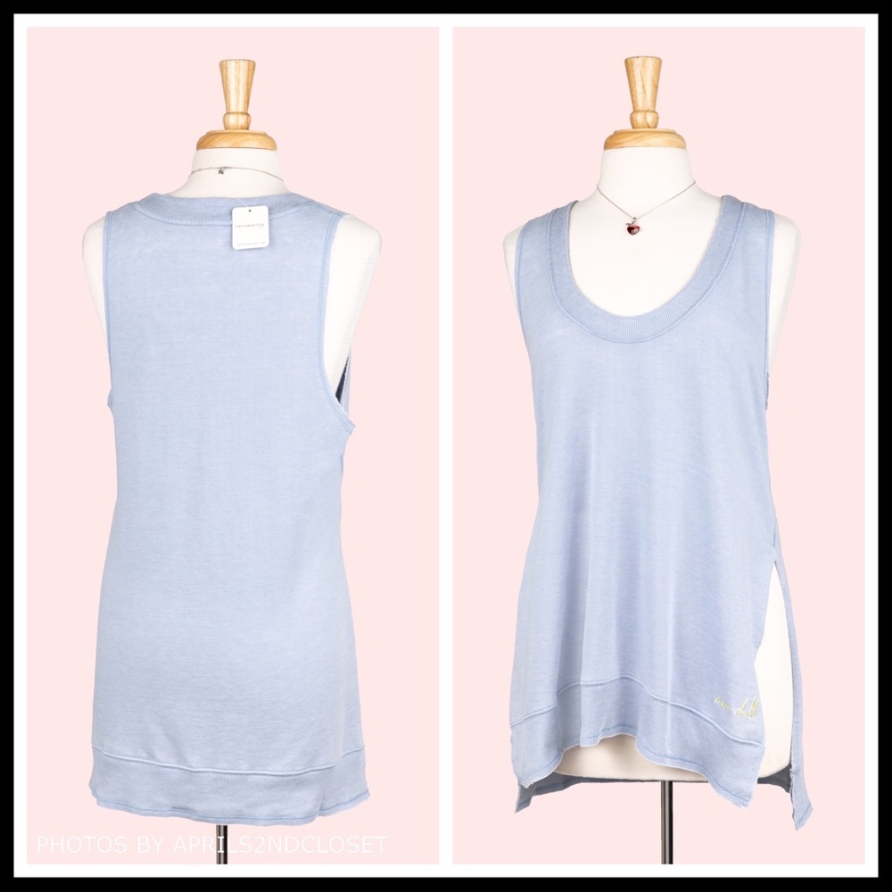 FREE PEOPLE BOHO TOP V-NECK TUNIC TANK 80s RETRO STYLE A3C - Picture 12 of 16